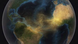 Vídeo da NASA mostra poeira transportada do deserto do Saara para a floresta amazônica