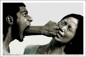 Violência contra a mulher, não aceite isso